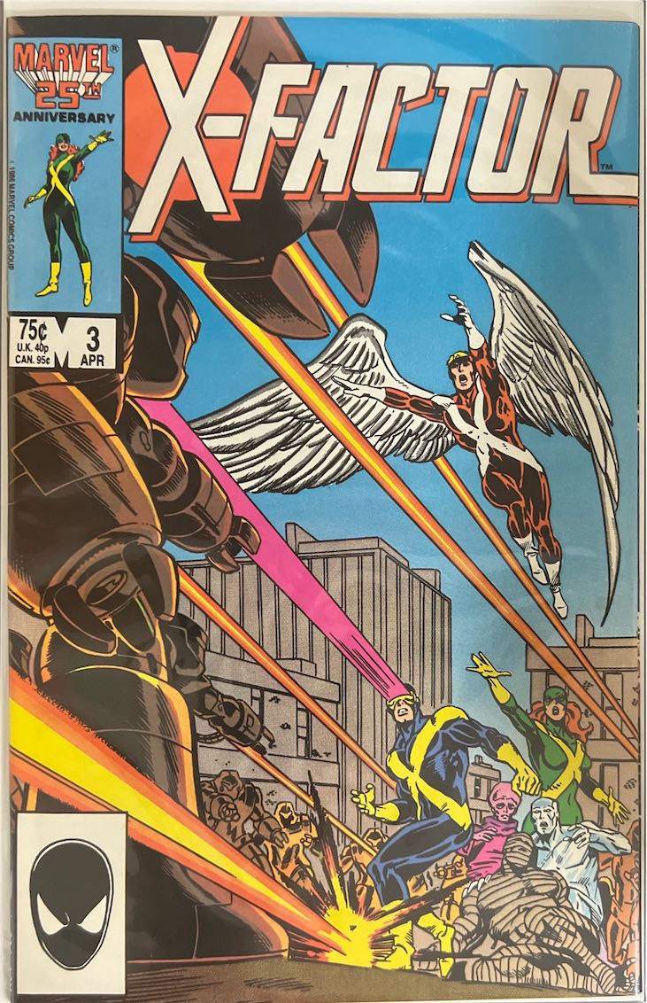 X-Factor, #003, Mutants vs. Sentinels (Marvel, 1986) - Direct Sales Edition