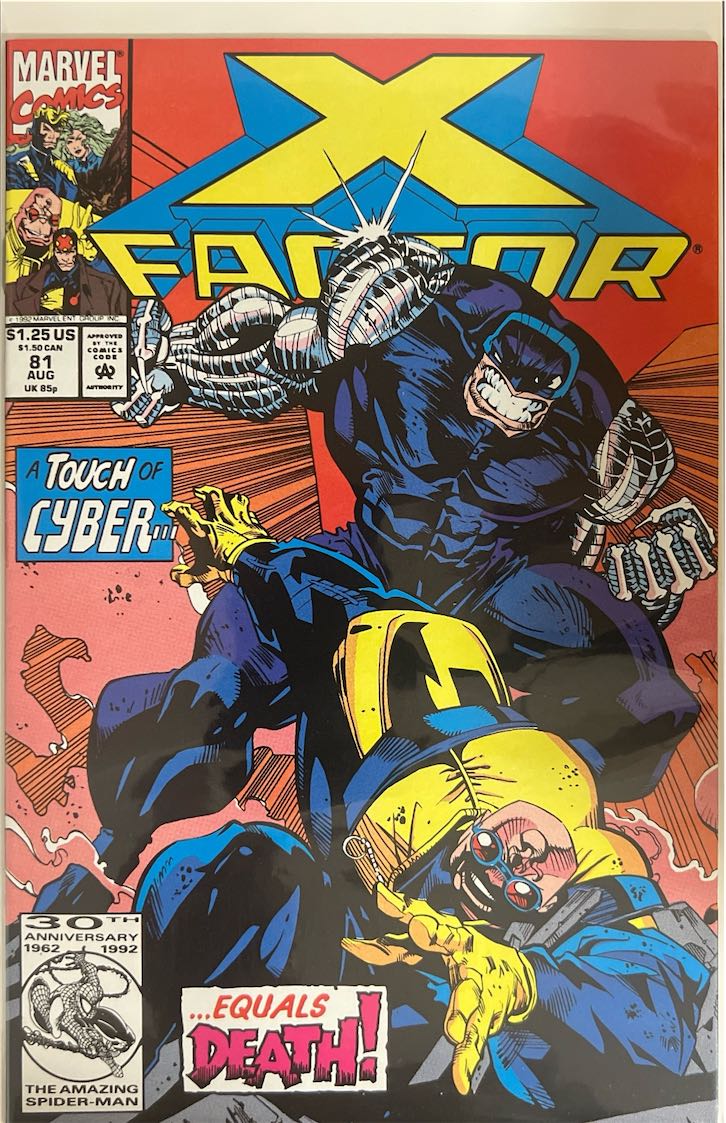 X-Factor, #081, A Touch of Cyber (Marvel Comics, 1992) - Direct Sales