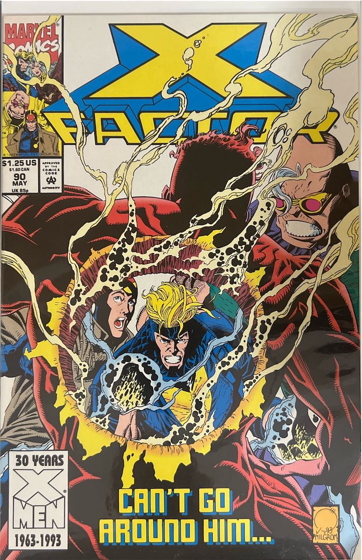 X-Factor, #090, Can't Go Around Him... (Marvel Comics, 1993) - Direct Sales Edition