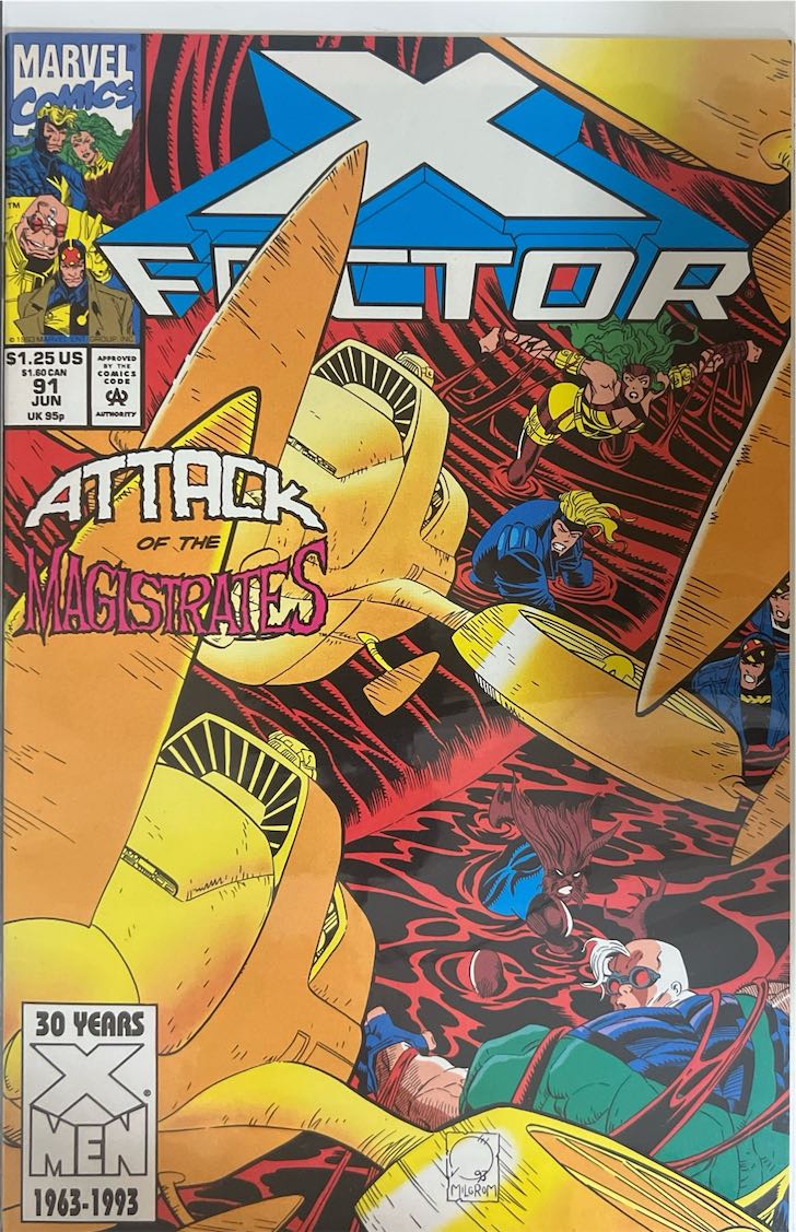 X-Factor, #091, Attack of the Magistrates (Marvel Comics, 1993) - Direct Sales