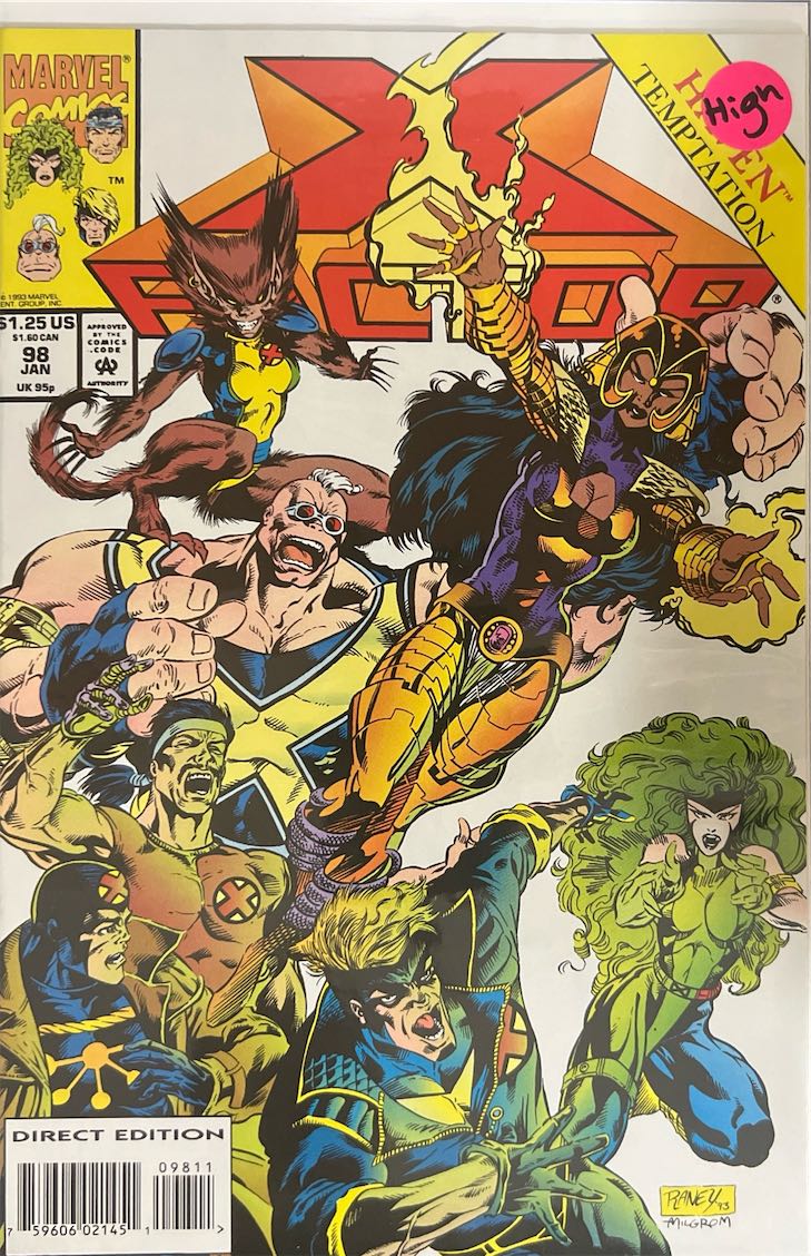 X-Factor, #098, Haven Temptation (Marvel, 1993) - Direct Edition