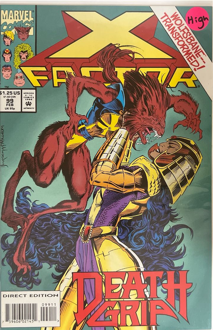 X-Factor, #099, Death Grip (Marvel Comics, 1993) - Direct Edition