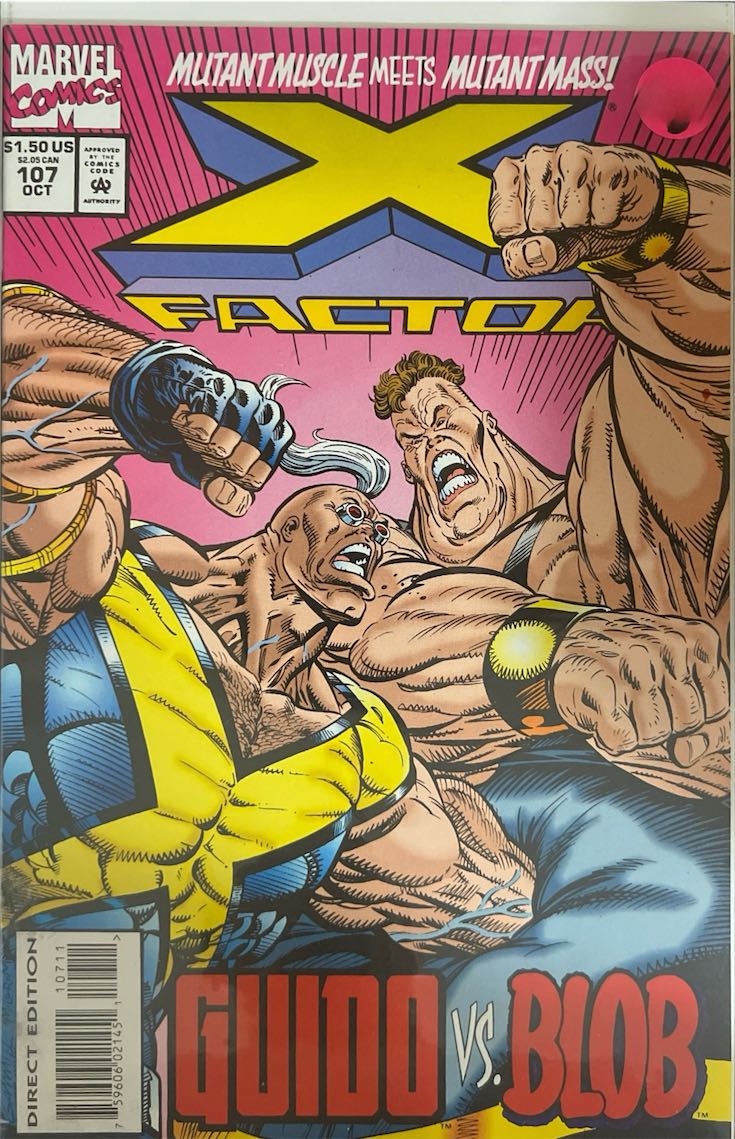 X-Factor, #107, Guido VS. Blob (Marvel Comics, 1995) - Direct Edition