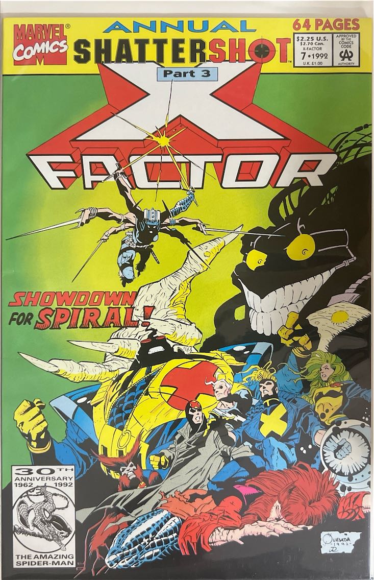 X-Factor, Annual #007, Shattershot Part 3 (Marvel Comics, 1992) - Direct Sales