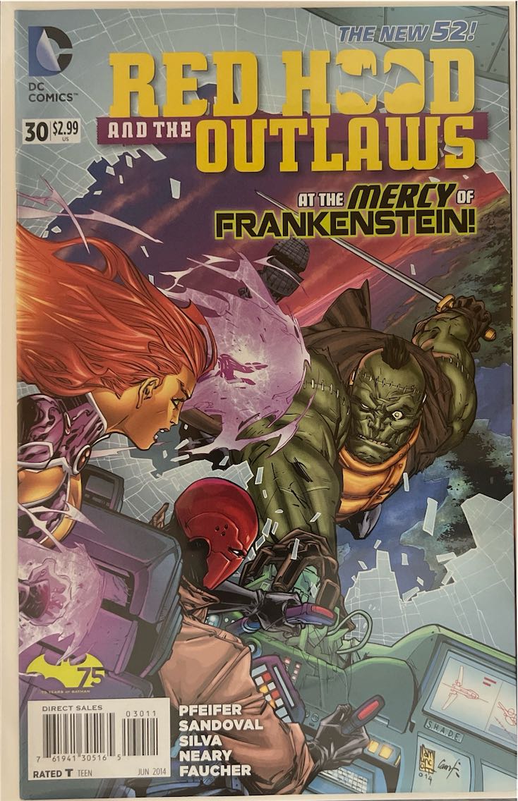 Red Hood and the Outlaws, #030, At the Mercy of Frankenstein! (DC Comics, 2014) - Direct Sales