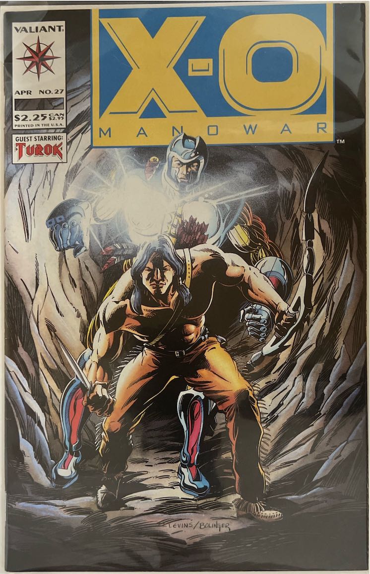 X-O Manowar, #027, Guest Starring Turok (Valiant, 1994) - Direct Edition