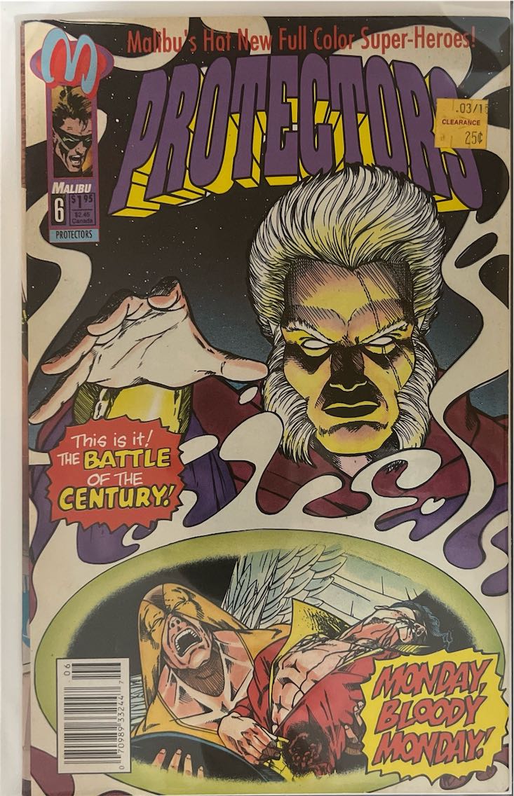 Protectors, #006, Monday Bloody Monday (Malibu, 1992) - Direct Sales