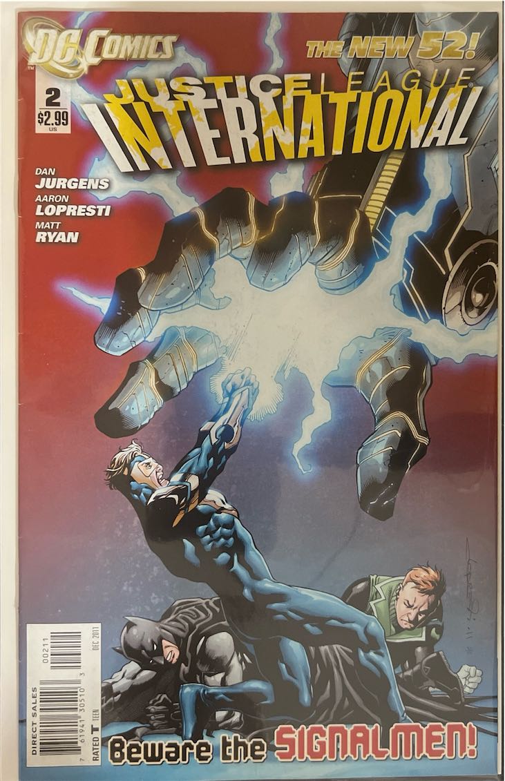 Justice League International, #002, Beware the Signalmen! (DC Comics, 2011) - Direct Sales