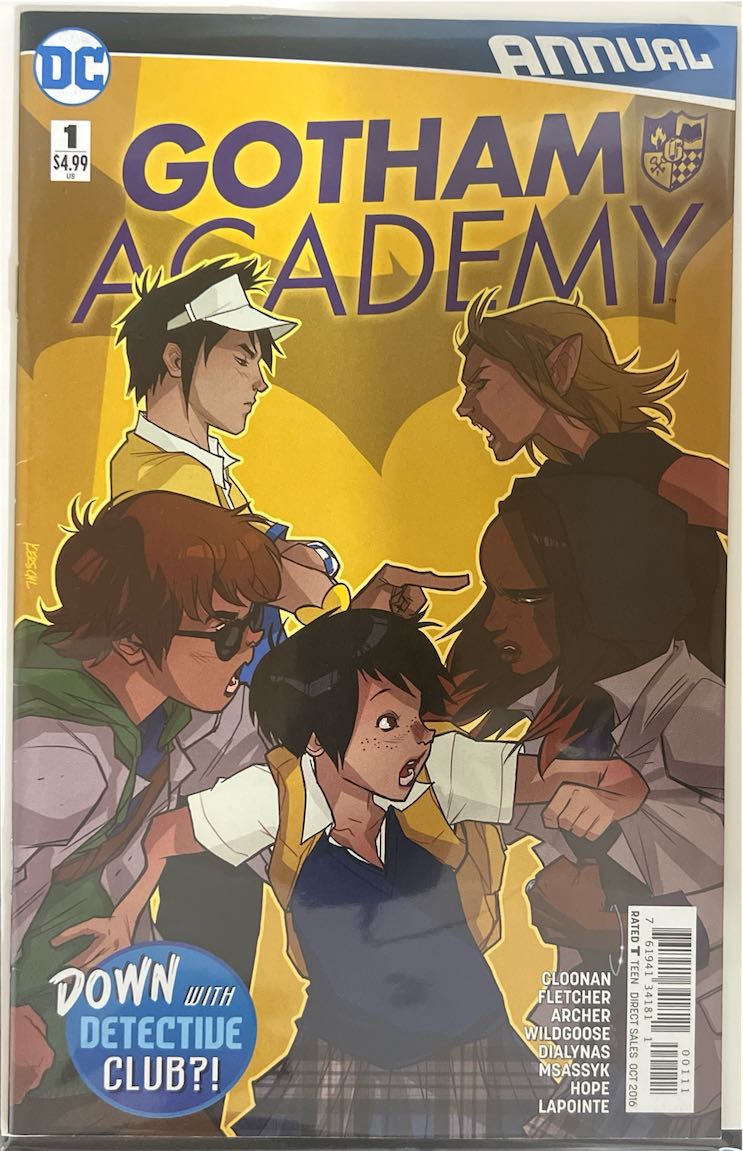 Gotham Academy, Annual, #001, Down With The Detective Club?! (DC Comics, 2016) - Direct Sales