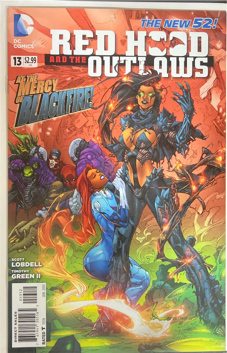 Red Hood and the Outlaws, #013, At the Mercy of Blackfire! (DC Comics, 2013) - Direct Sales