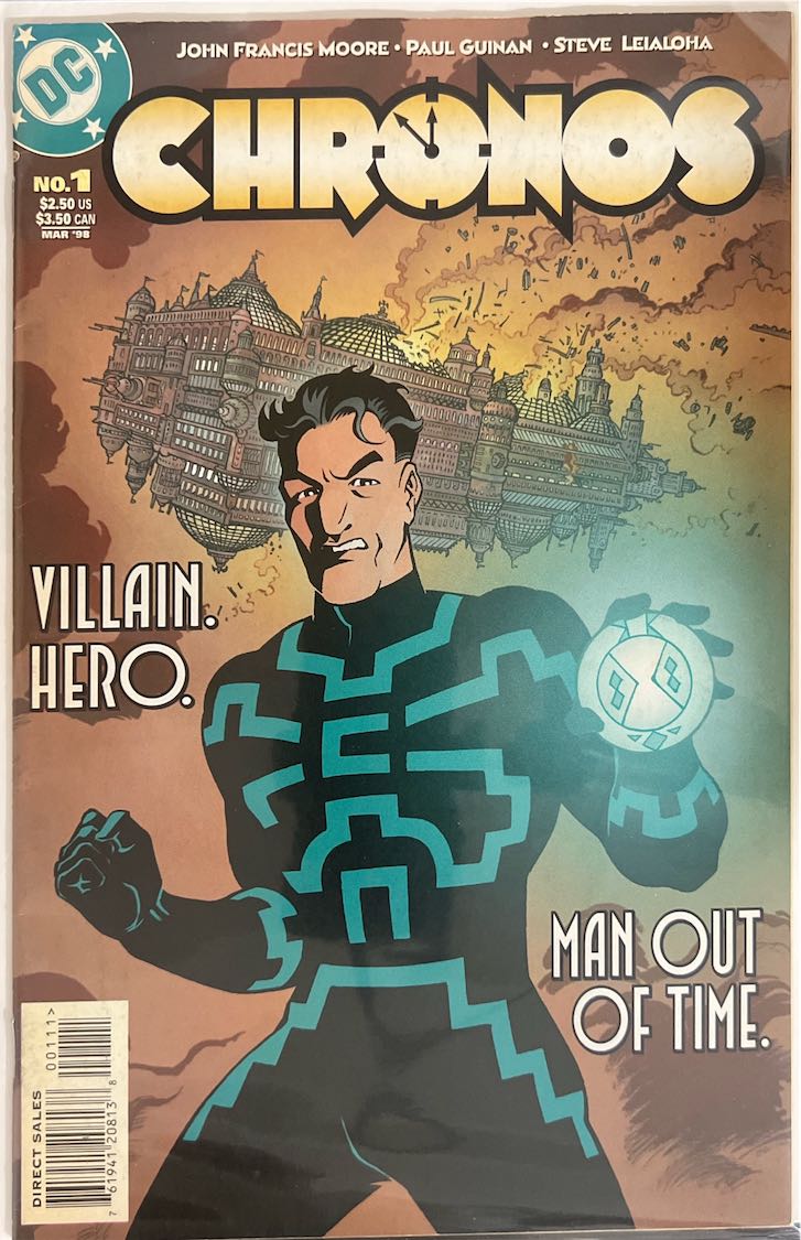 Chronos, #001, Villain. Hero. Man Out of Time. (DC Comics, 1998) - Direct Sales