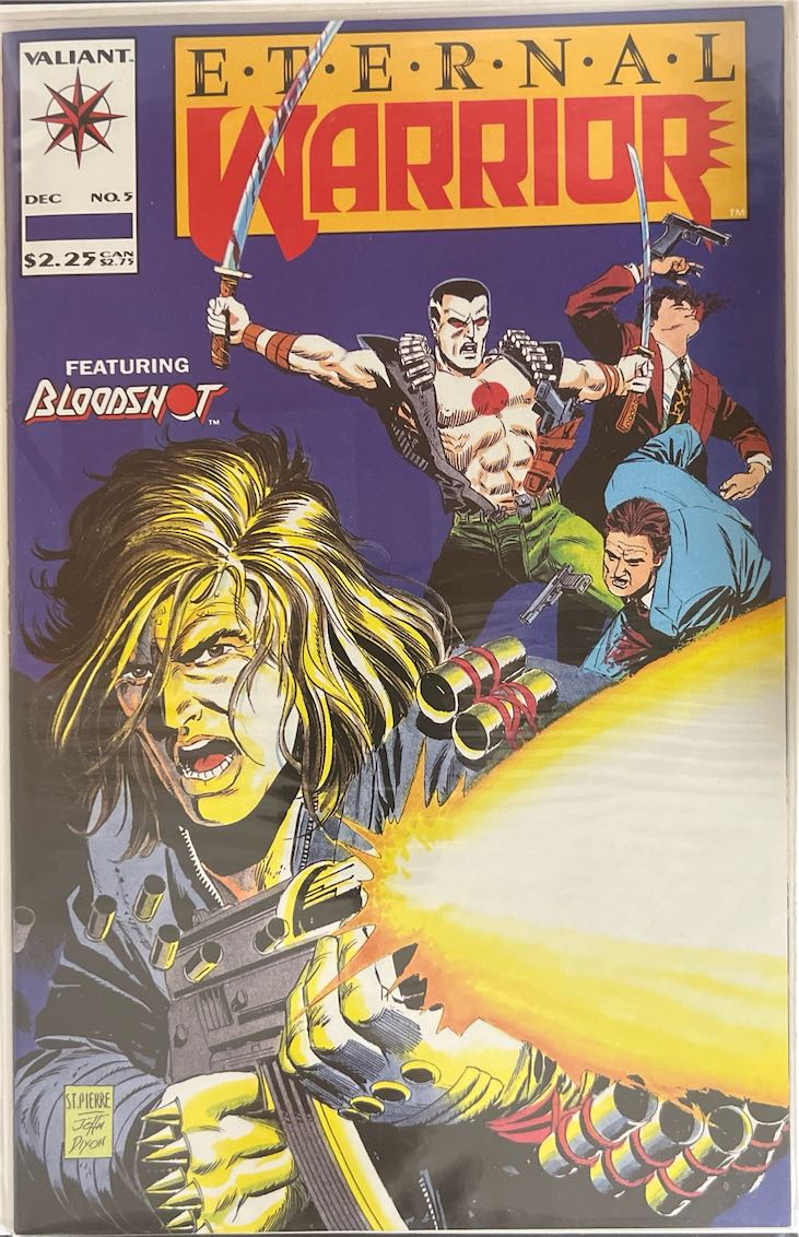 Eternal Warrior, #005, Featuring Bloodshot (Valiant, 1992) - Direct Sales