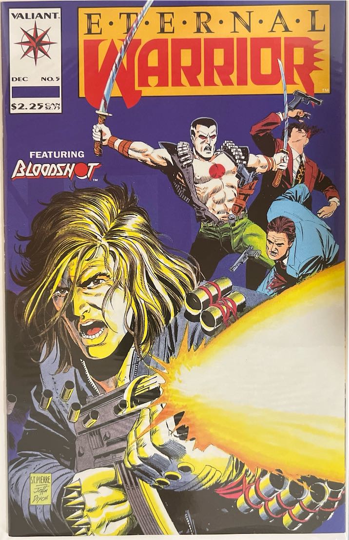 Eternal Warrior, #005, Featuring Bloodshot (Valiant, 1992) - Direct Sales