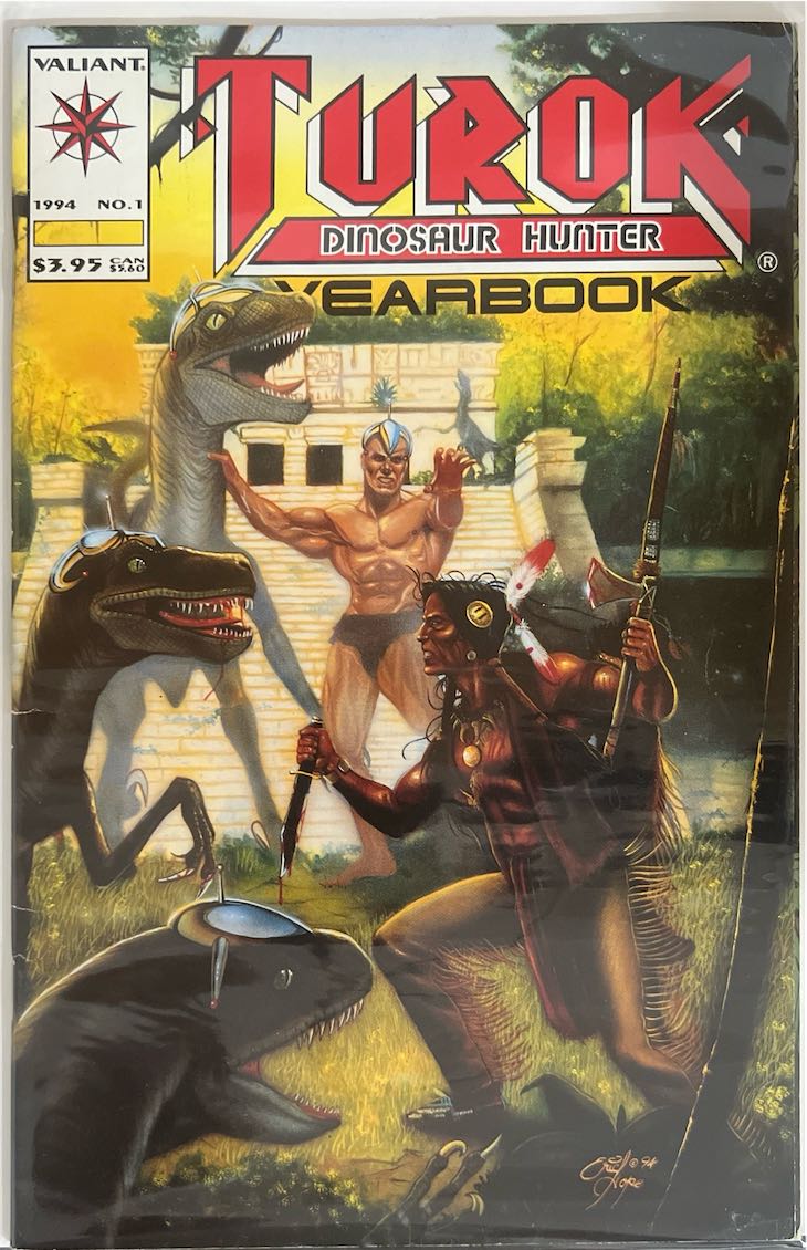 Turok, Dinosaur Hunter, Annual 001, Yearbook (Valiant, 1994) - Direct Sales