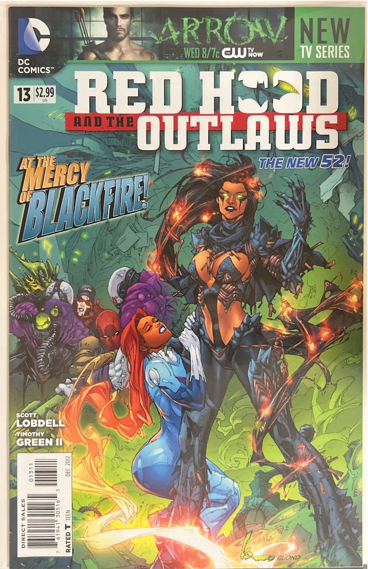 Red Hood and the Outlaws, #013, At the Mercy of Blackfire! (DC Comics, 2012) - Direct Sales