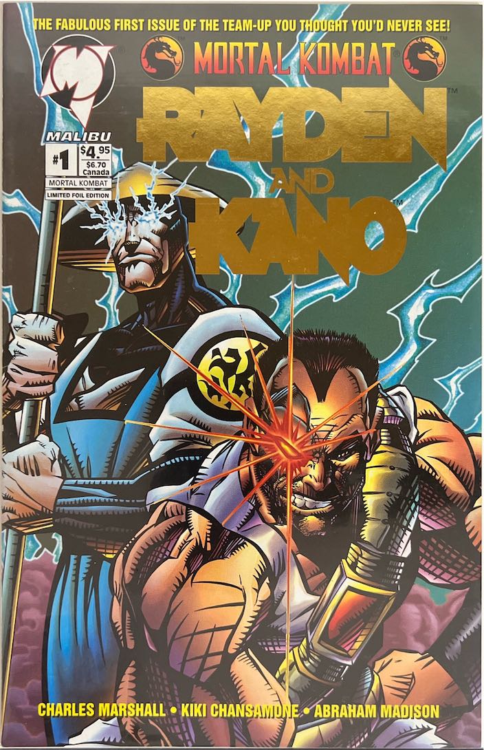 Mortal Kombat: Rayden and Kano, #001 (Malibu Comics, 1995) - Limited Foil Edition
