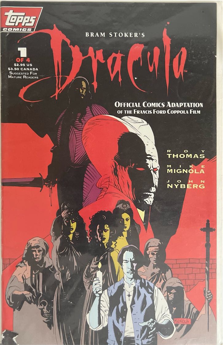 Bram Stoker's Dracula, #001, Official Comics Adaptation of the Francis Ford Coppola Film (Topps Comics, 1992) - Direct Sales