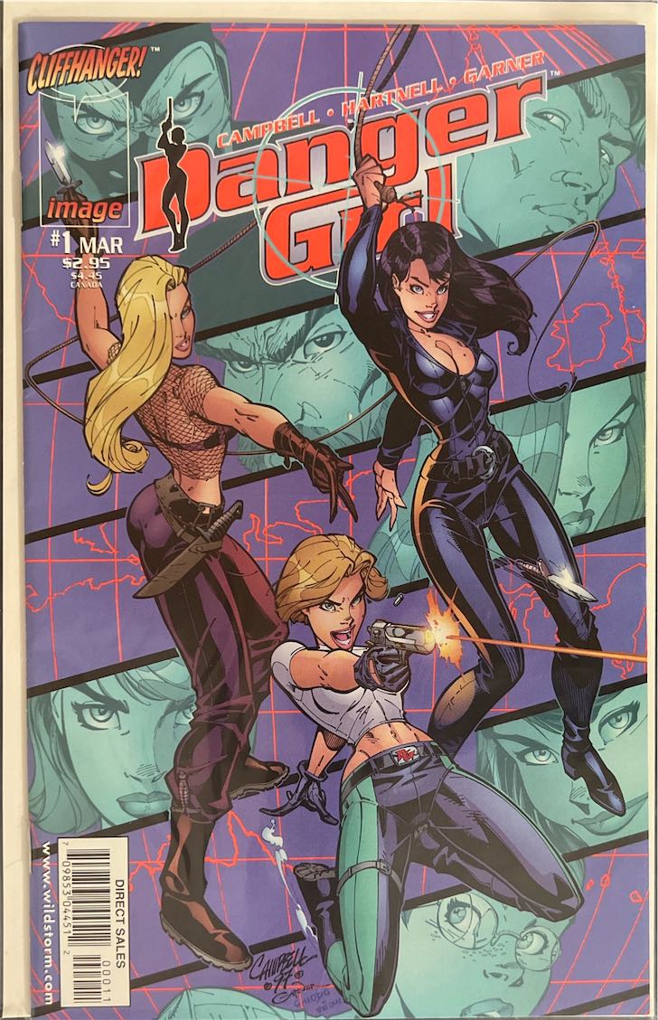 Danger Girl, #001, (Image Comics, 1998) - Direct Sales