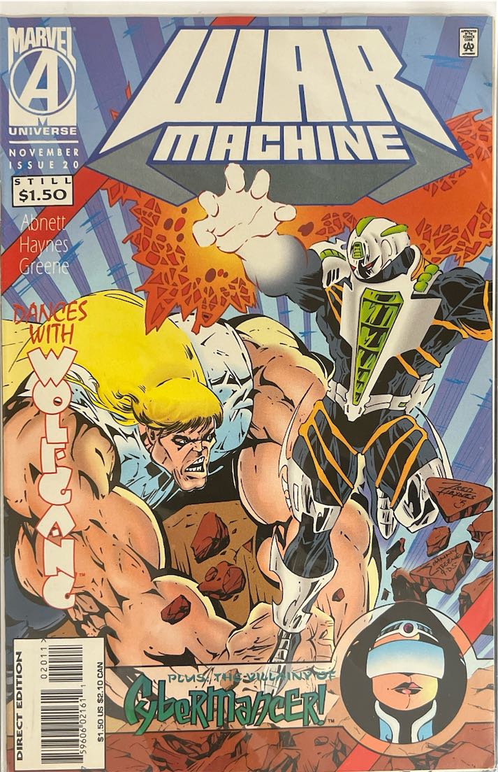 War Machine, #0020, Dances with Wolgang (Marvel, 1994) - Direct Edition