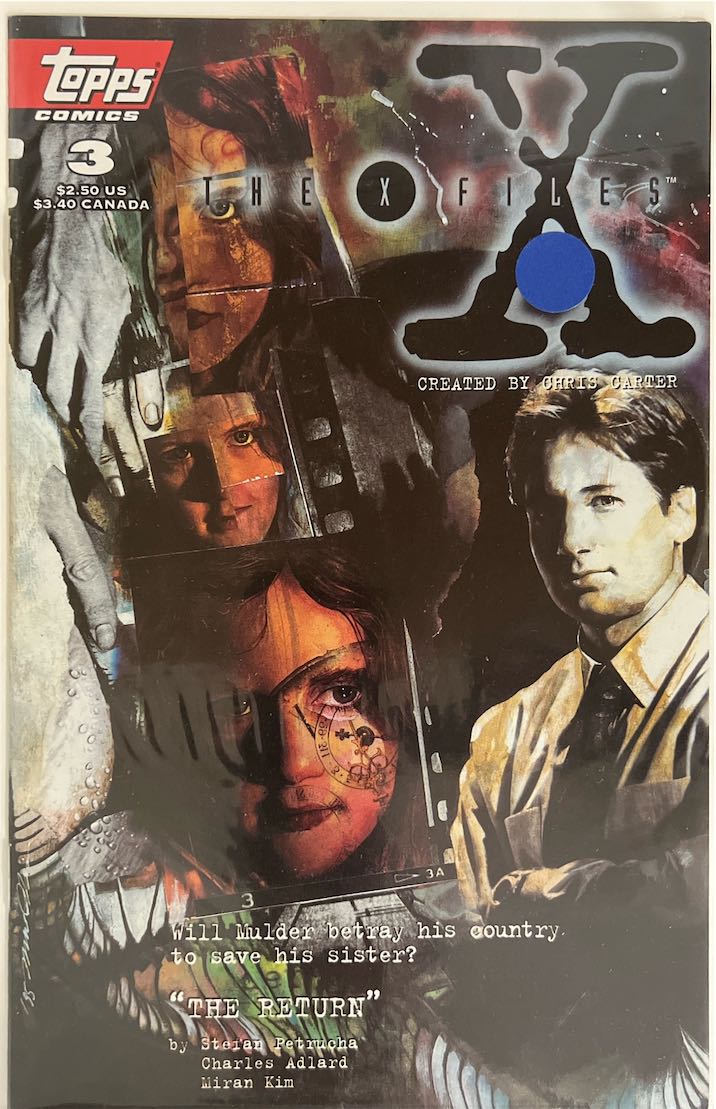 The X-Files, #003, "The Return" (Topps Comics, 1995) - Direct Sales