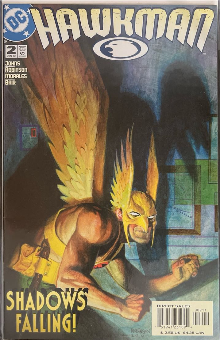 Hawkman, #002, Shadows Falling! (DC Comics, 2002) - Direct Sales