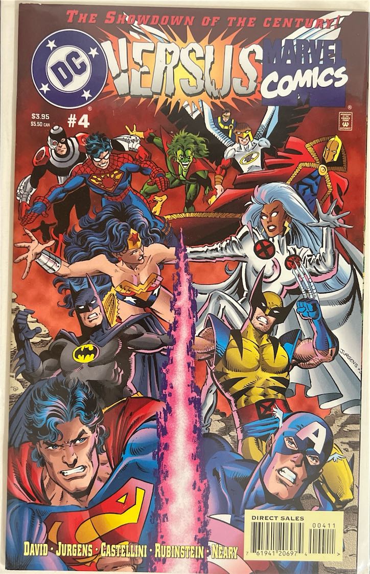 DC Versus Marvel Comics, #004, The Showdown of the Century! (DC/Marvel, 1996) - Direct Sales