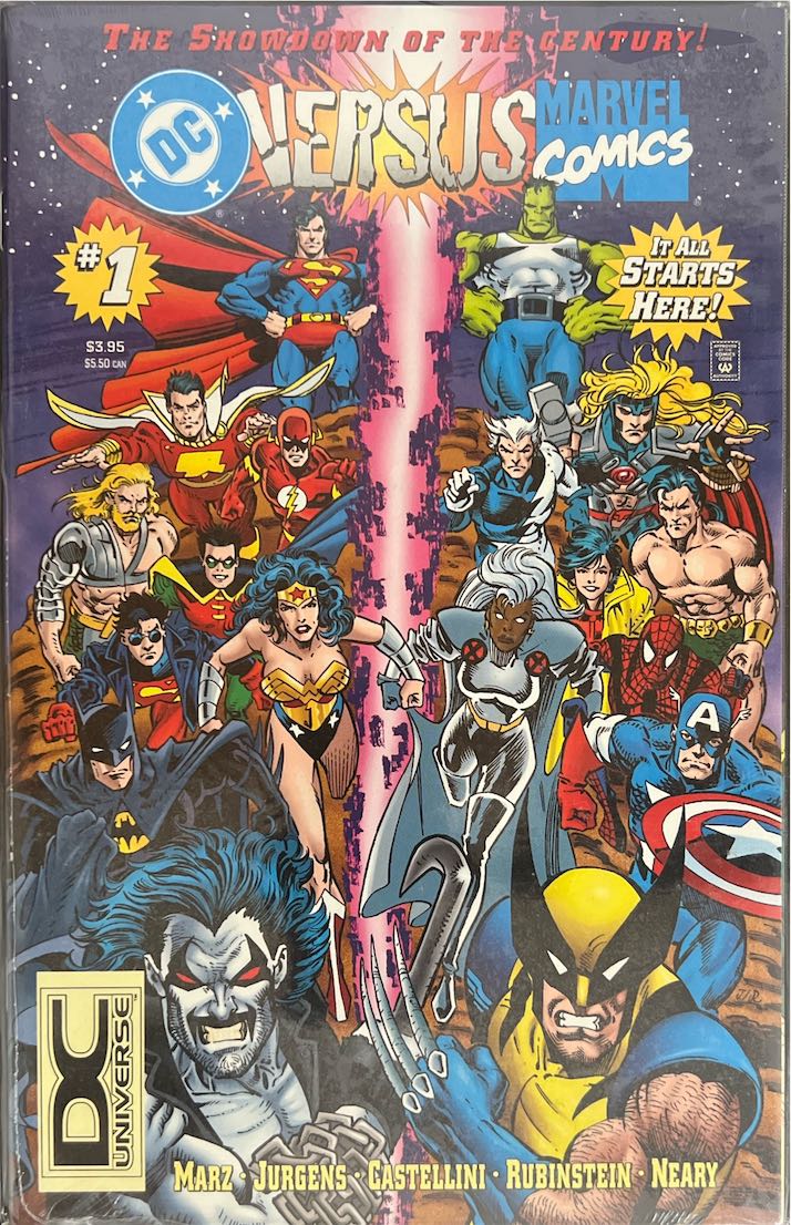 DC Versus Marvel Comics, #001, The Showdown of the Century! (DC Comics and Marvel Comics, 1996) - Direct Sales