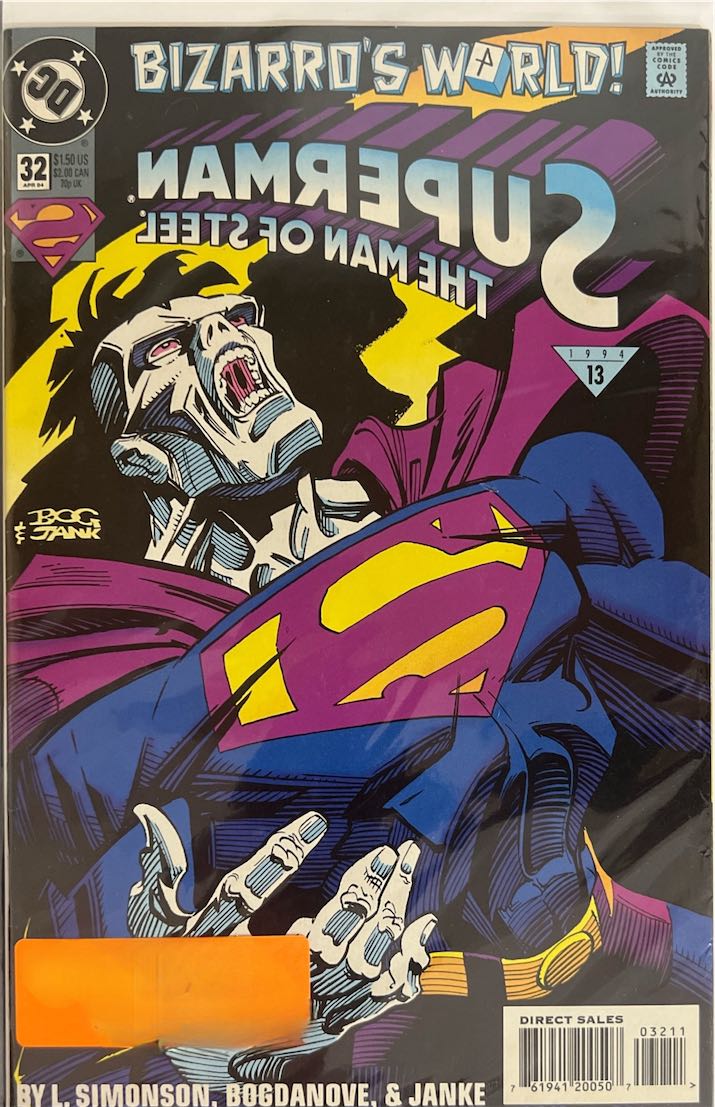 Superman: The Man of Steel, #032, Bizarro's World! (DC Comics, 1994) - Direct Sales