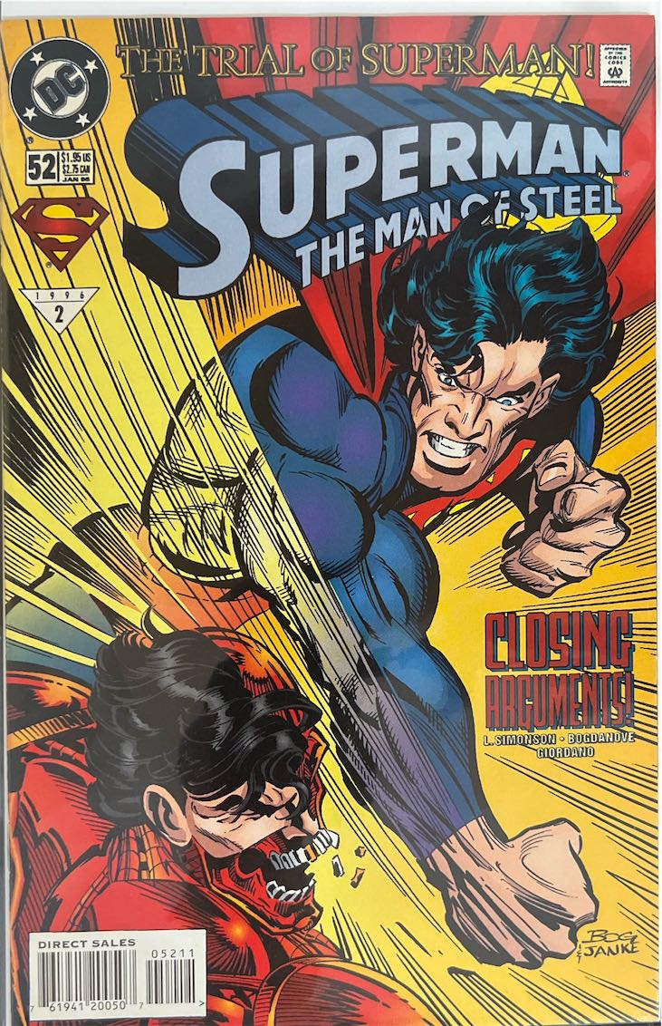 Superman: The Man of Steel, #002, The Trial of Superman (DC Comics, 1996) - Direct Sales