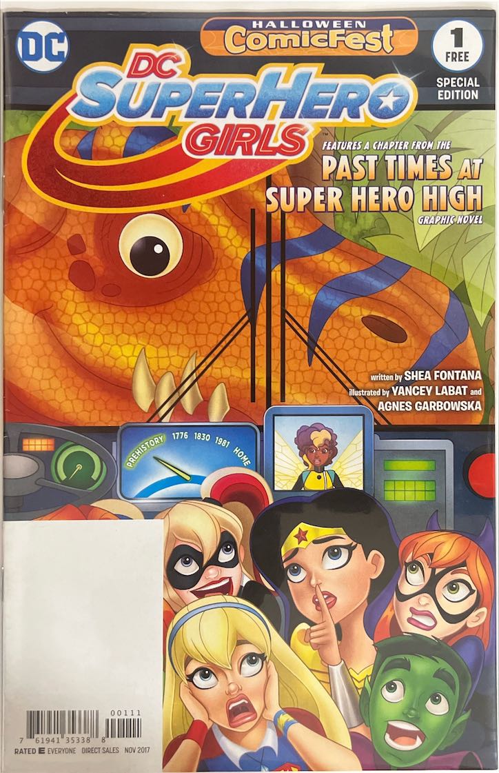 DC Super Hero Girls, #001, Past Times at Super Hero High (DC Comics, 2017) - Direct Sales Special Edition