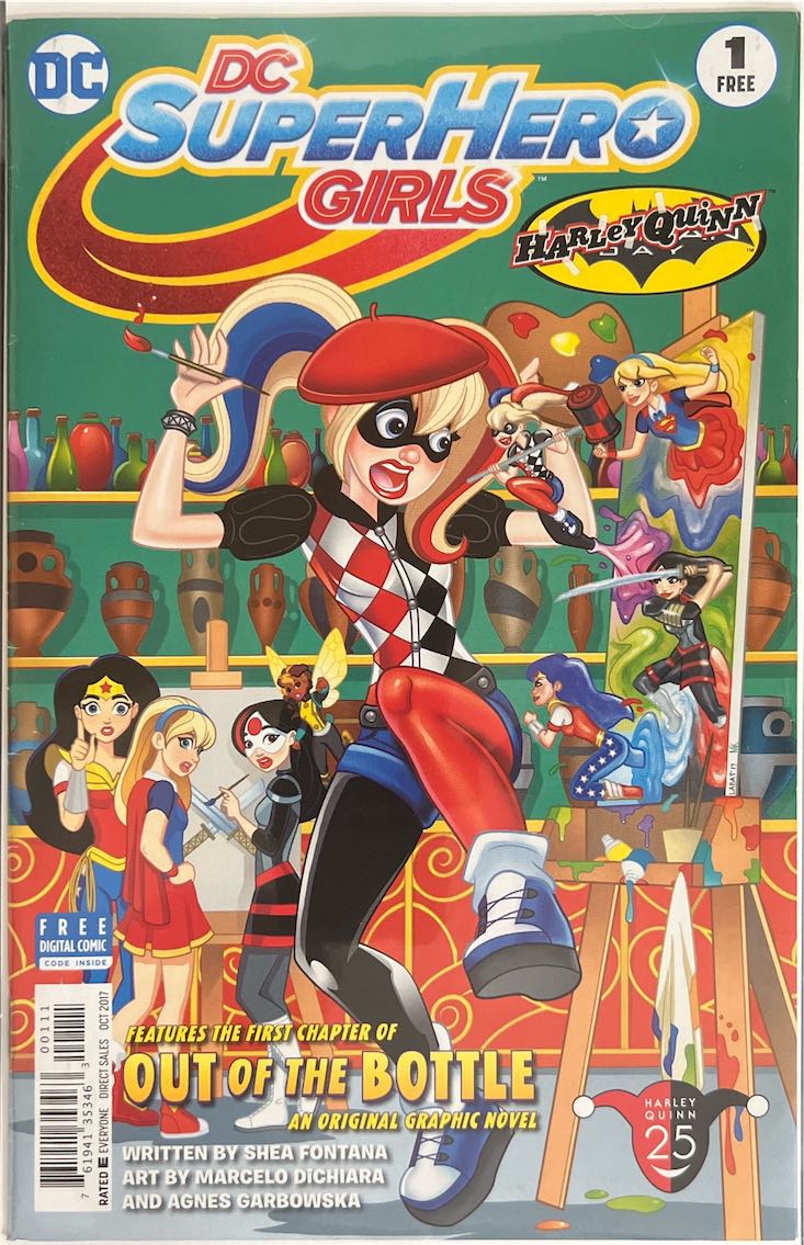 DC Super Hero Girls, #001, Out of the Bottle (DC Comics, 2017) - Direct Edition