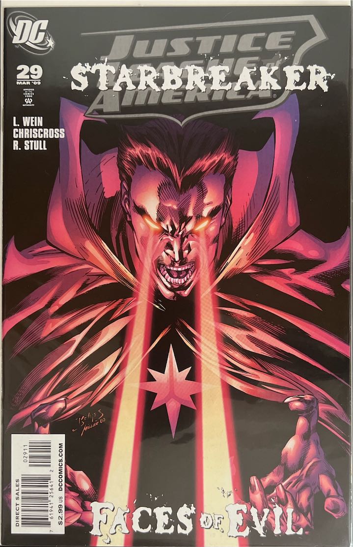 Justice League of America, #029, Starbreaker: Faces of Evil (DC Comics, 2009) - Direct Sales