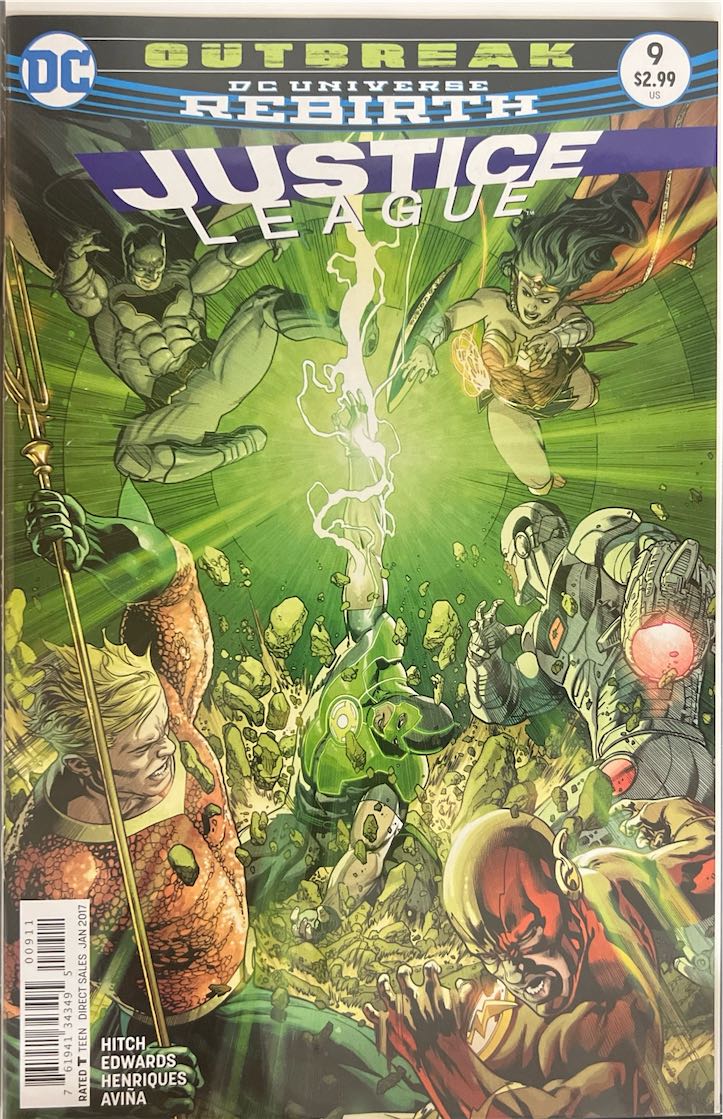 Justice League, #009, Outbreak (DC Comics, 2017) - Direct Sales