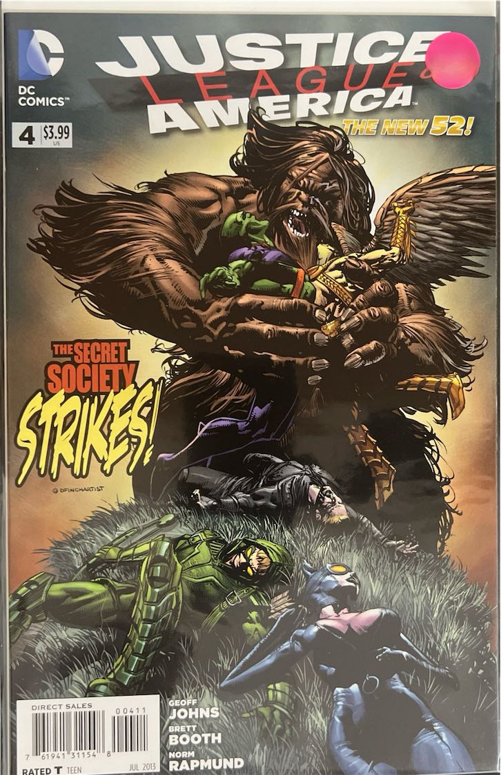 Justice League of America, #004, The Secret Society Strikes! (DC Comics, 2013) - Direct Sales