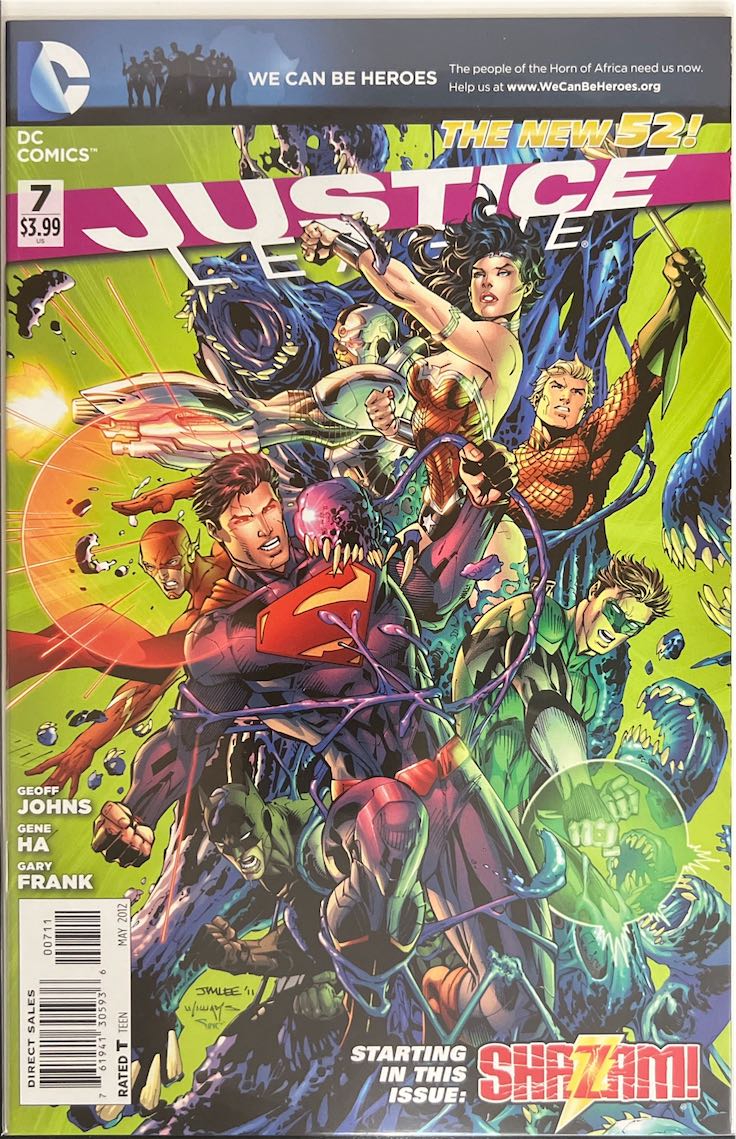 Justice League, #007, Starting in this Issue: Shazam! (DC Comics, 2012) - Direct Sales
