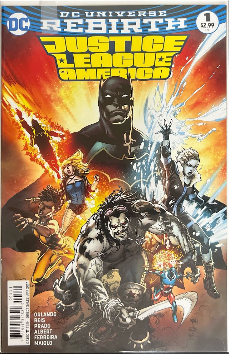 Justice League of America, #001, DC Universe Rebirth (DC Comics, 2017) - Direct Sales