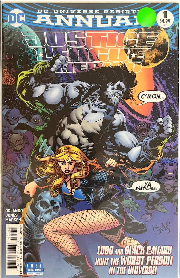 Justice League of America, #Annual 001, DC Universe Rebirth (DC Comics, 2018) - Direct Sales Edition