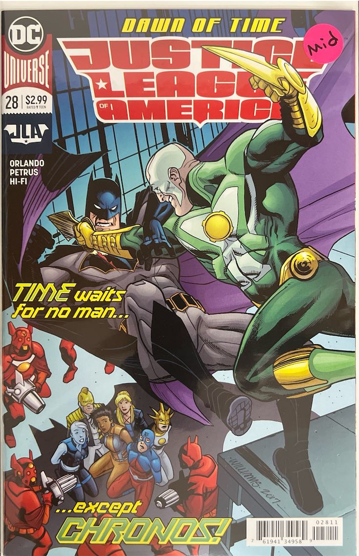 Justice League of America, #028, Time Waits for No Man... Except Chronos! (DC Comics, 2017) - Direct Sales
