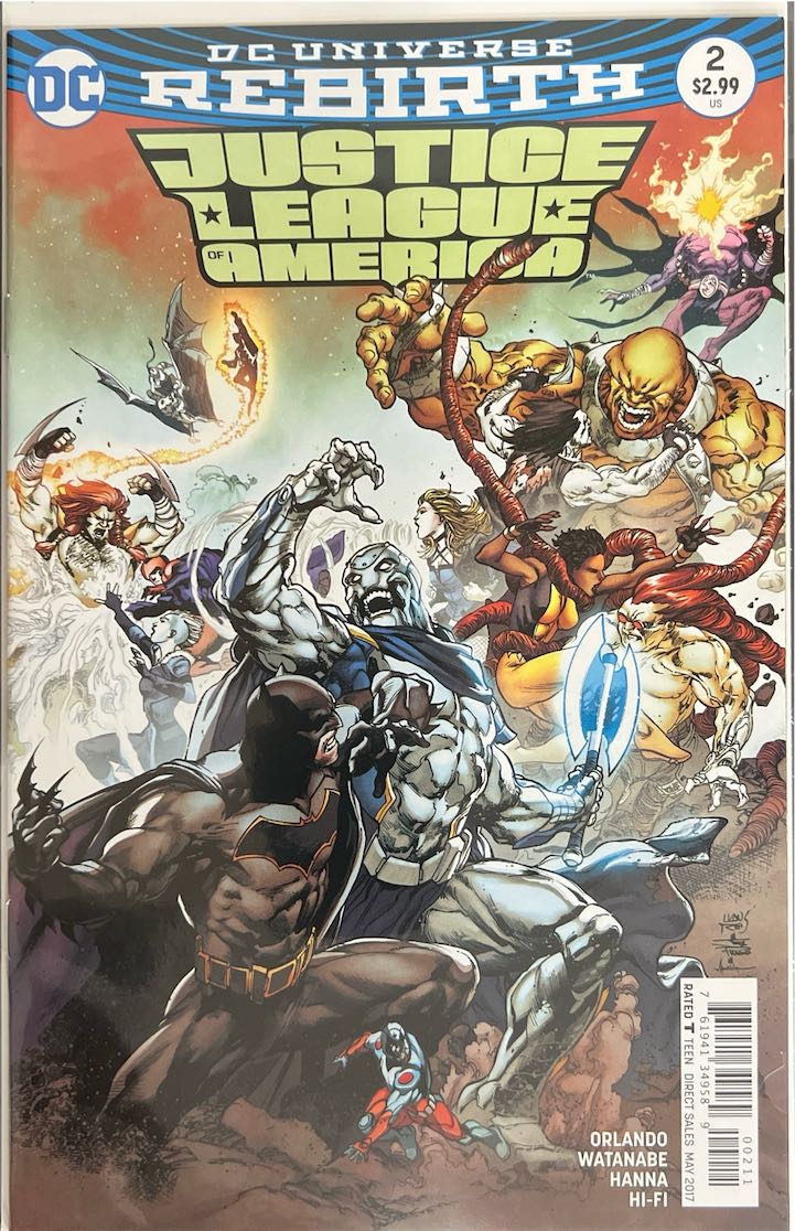 Justice League of America, #002, DC Universe Rebirth (DC Comics, 2017) - Direct Sales