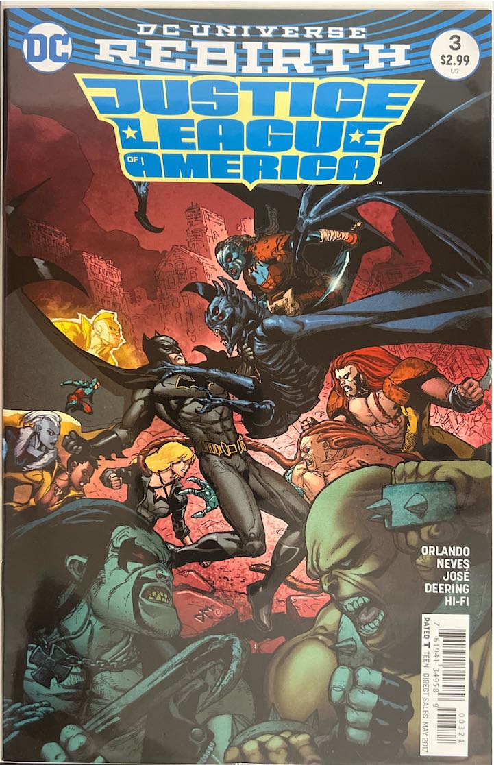 Justice League of America, #003, DC Universe Rebirth (DC, 2017) - Direct Sales