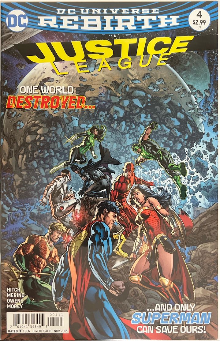 Justice League, #004, One World Destroyed... (DC Comics, 2016) - Direct Sales