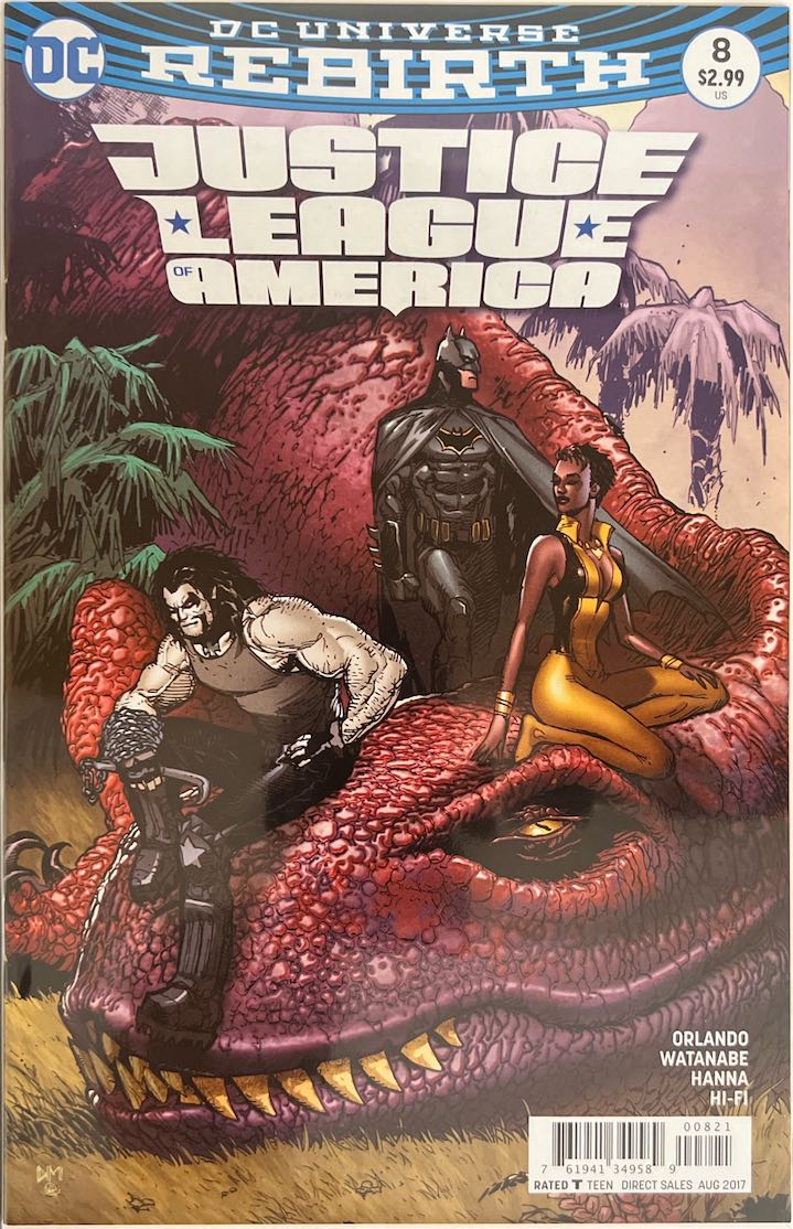 Justice League of America, #008, DC Universe Rebirth (DC Comics, 2017) - Direct Sales