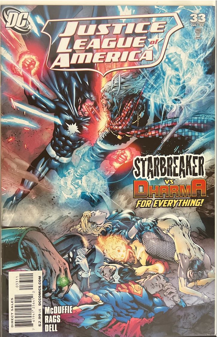 Justice League of America, #033, Starbreaker vs Dharma – For Everything! (DC Comics, 2009) - Direct Sales