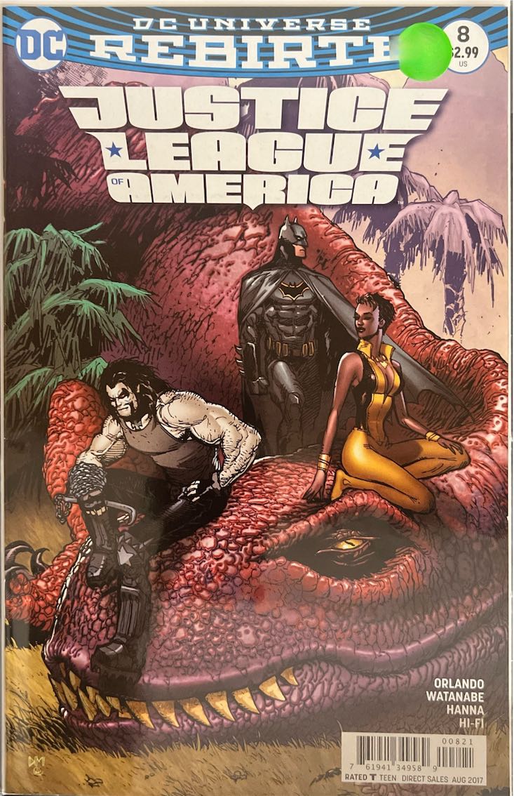 Justice League of America, #008, DC Universe Rebirth (DC Comics, 2017) - Direct Sales