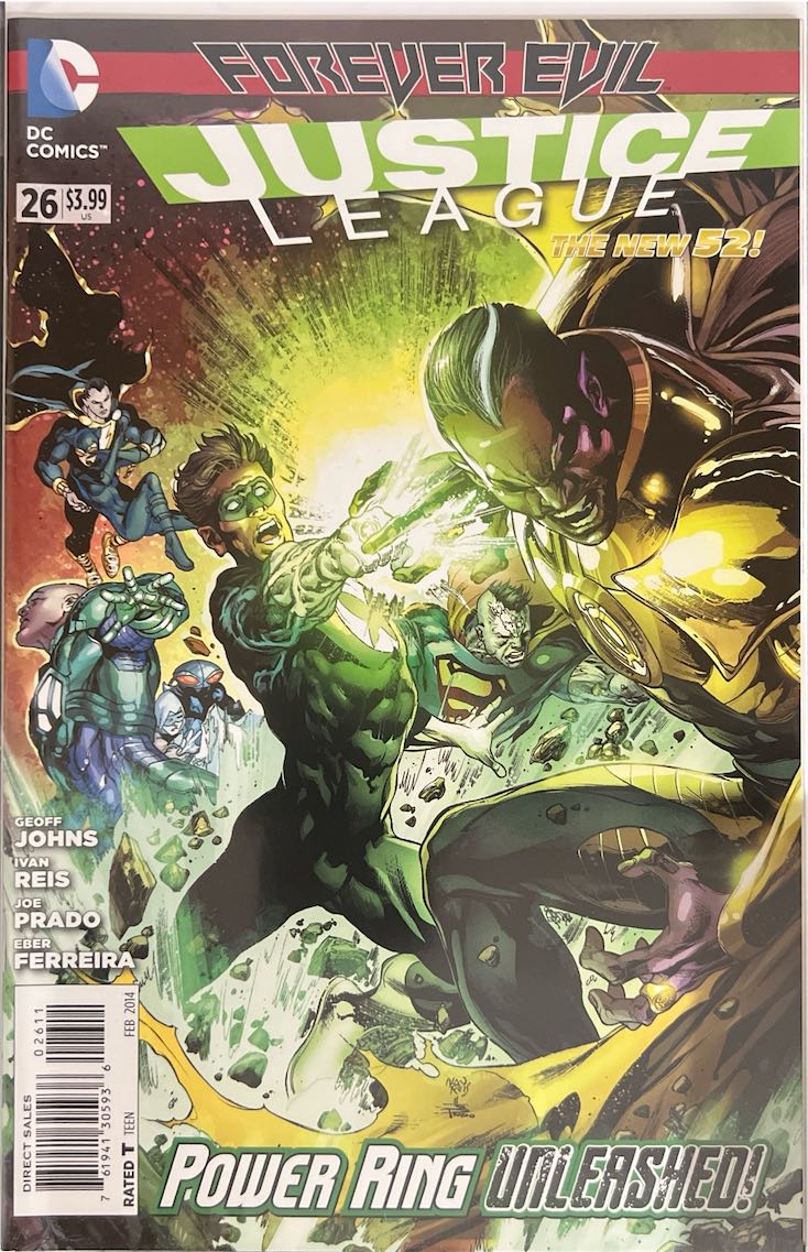 Justice League, #026, Power Ring Unleashed! (DC Comics, 2014) - Direct Sales