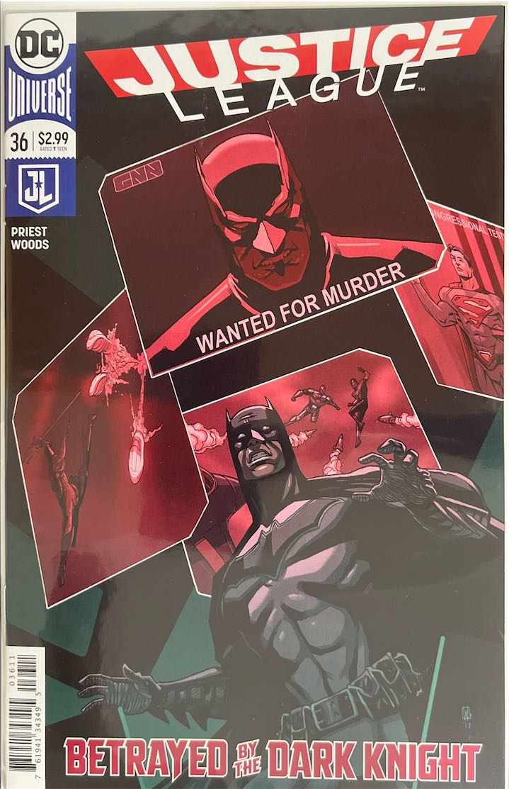 Justice League, #036, Betrayed by the Dark Knight (DC Comics, 2018) - DC Universe Variant