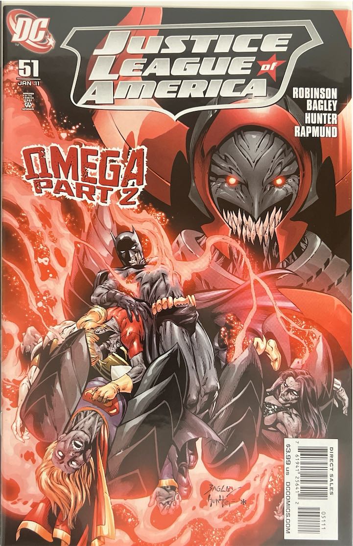 Justice League of America, #051, Omega Part 2 (DC Comics, 2011) - Direct Sales