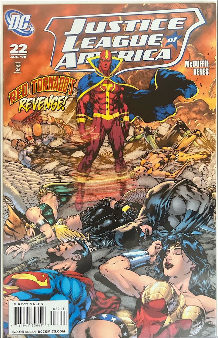Justice League of America, #022, Red Tornado's Revenge! (DC Comics, 2008) - Direct Sales