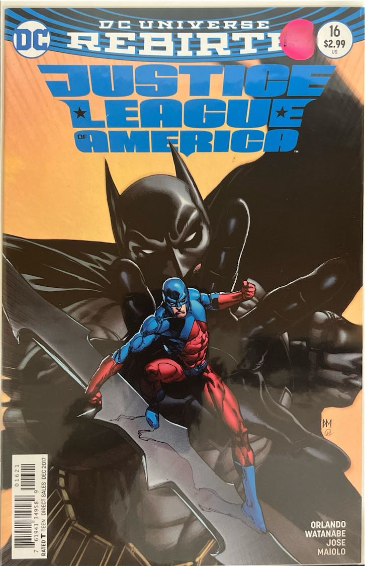 Justice League of America, #016, DC Universe Rebirth (DC Comics, 2017) - Direct Sales