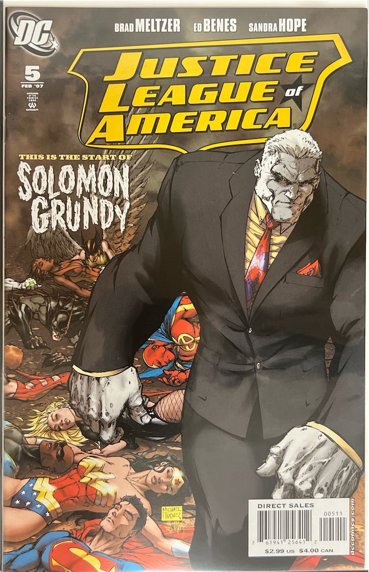 Justice League of America, #005, This is the Start of Solomon Grundy (DC Comics, 2007) - Direct Sales